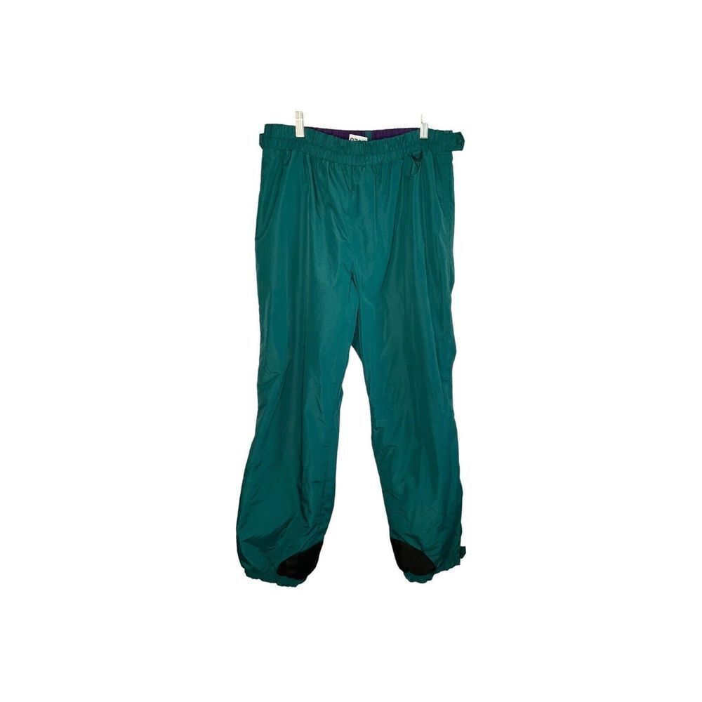 VINTAGE Columbia Pants Mens Large Green Lined Insulated Nylon Snowboard Ski 90’s
